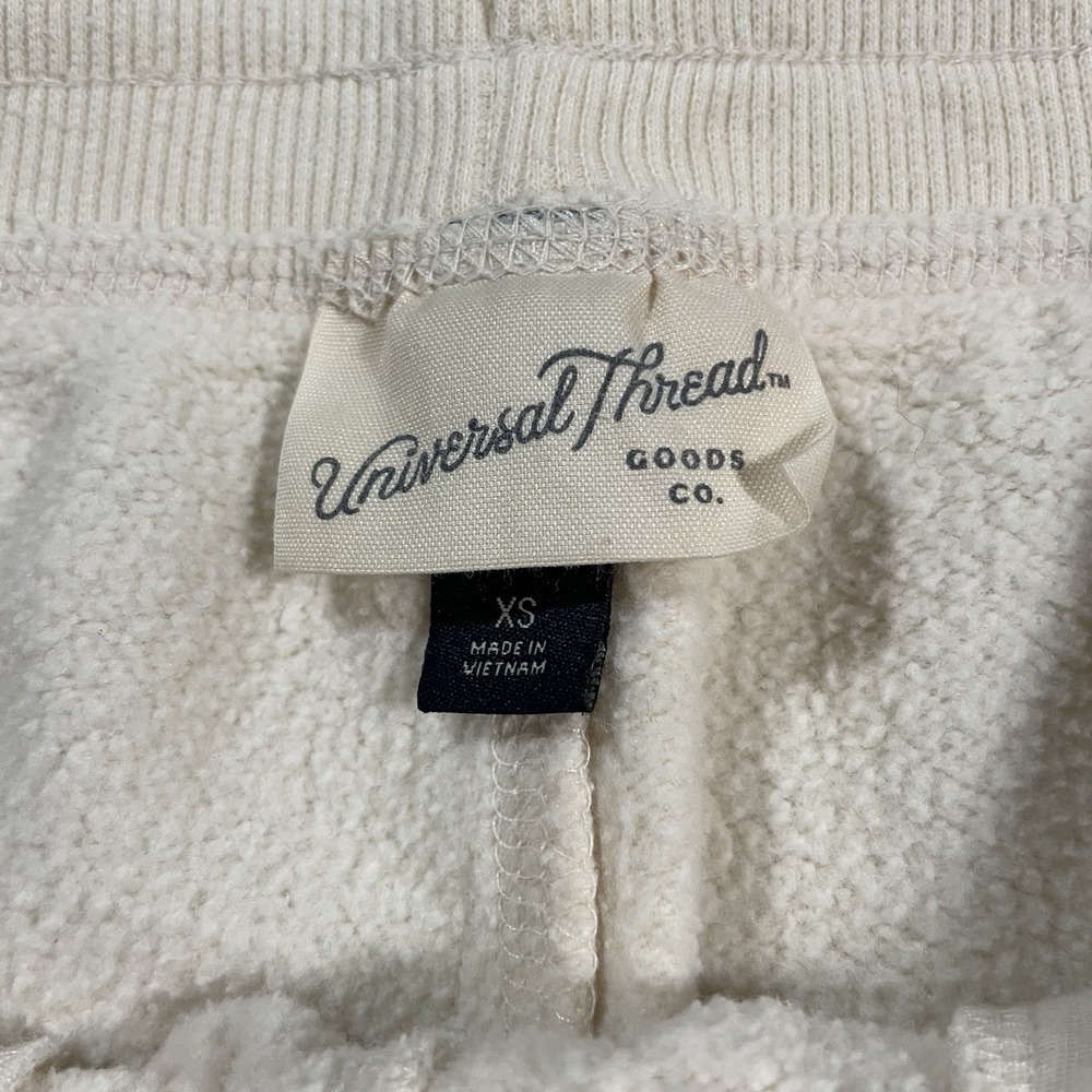Universal Thread High Rise Jogger Womens XS Cream Off White Sweatpants Lounge - Picture 6 of 8